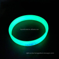 Customized Injected Filled Color Luminous Silicone Wristband